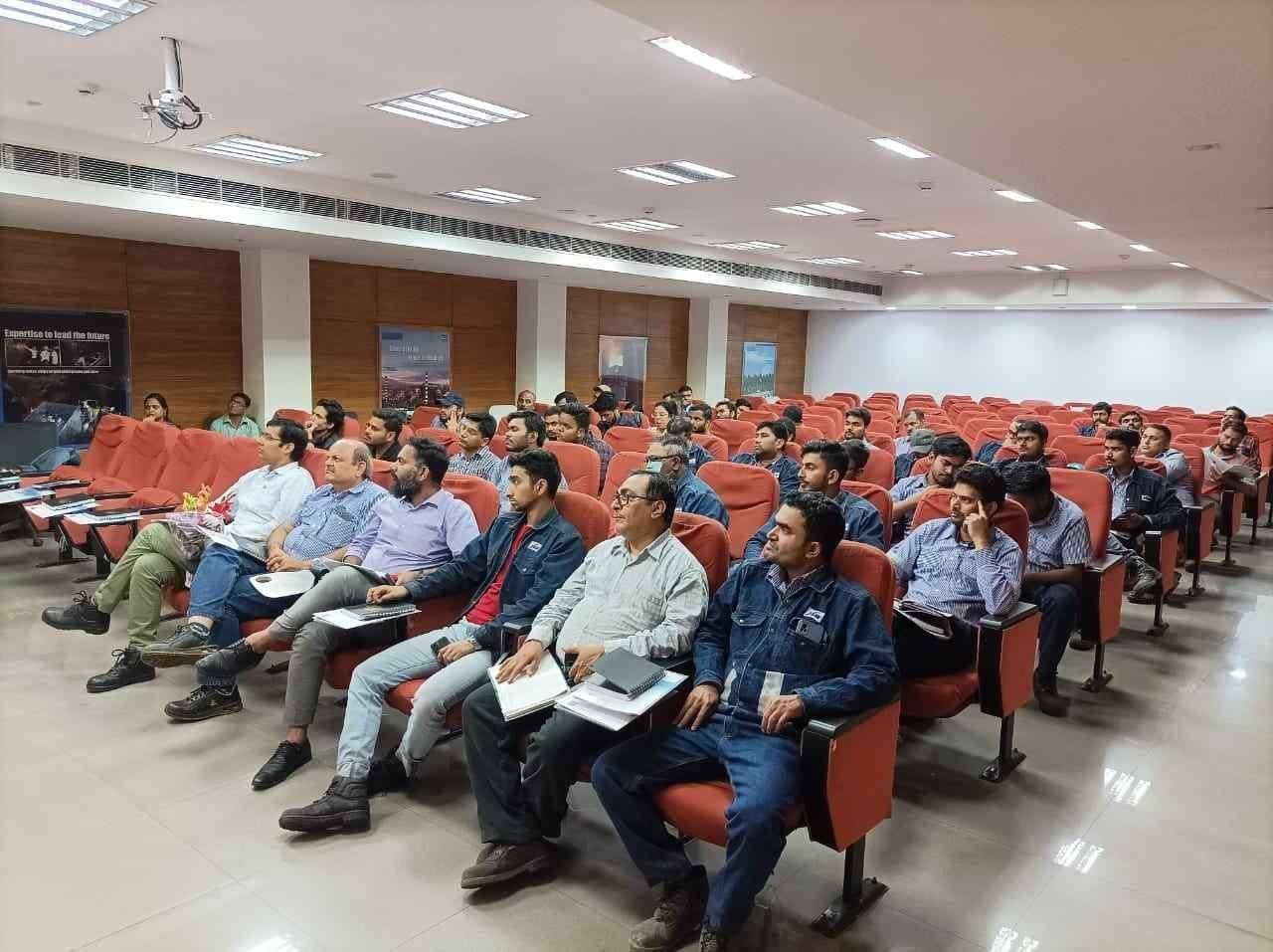 Wide view of seminar attendees