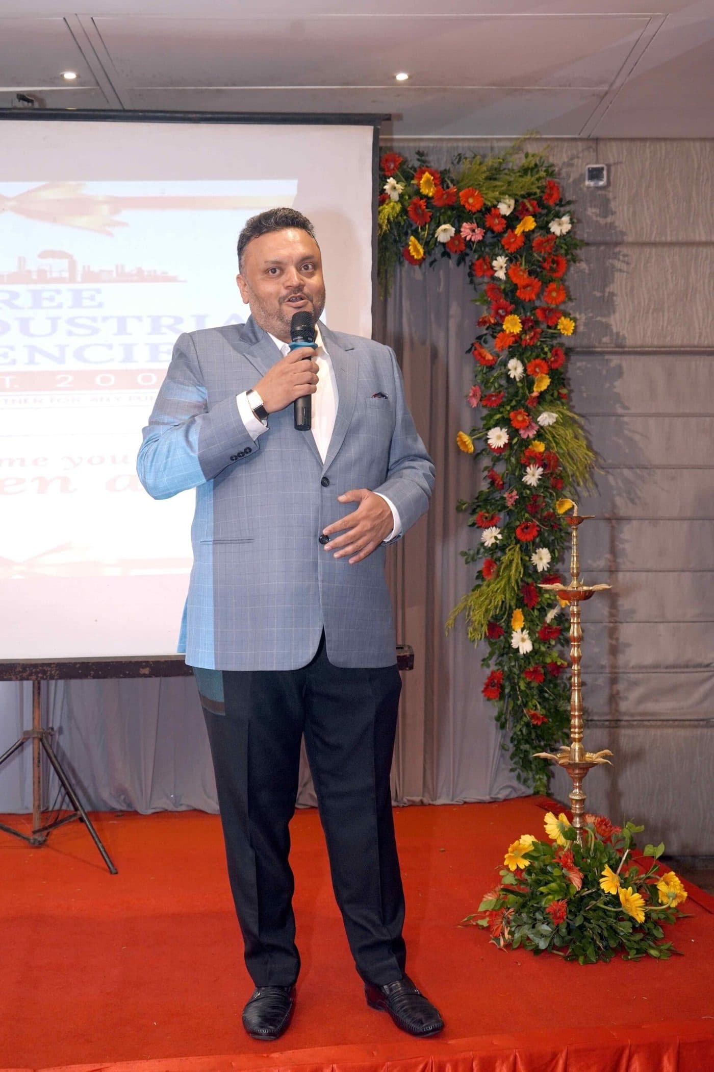 Presentation session with Shree Industrial Agencies branding